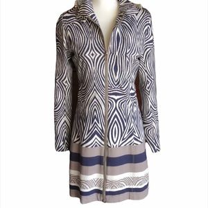 Sao Paulo Dress Coat Zebra Print Size 4